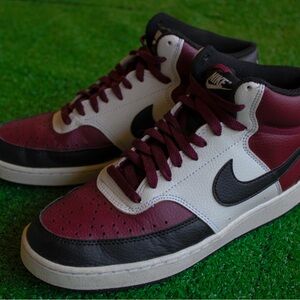 Nike Court Vision Mid Size 7.5 Men’s Maroon White Black